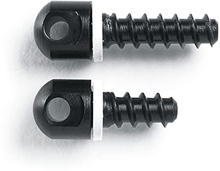 Uncle Mike's 115 RGS Sling Swivel Wood Screw Set, One each 1/2-Inch and 3/4-Inch Screws, Black, Model:25200