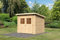 Karibu Gartenhaus Glücksburg 4 natur 19 mm