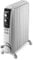 De'Longhi Dragon 4 TRD41025 Radiatore ad olio da 10 Elementi per Ambienti fino a 75m³, Calore a lungo, 3 Livelli di Potenza, Timer, Protezione Antigelo e Funzione Eco, 2500W, Bianco