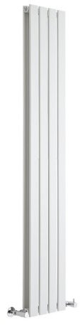 Milano Alpha White Vertical Double Flat Panel Radiator - 1600mm x 280mm