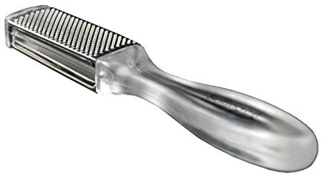 CareforYou® Pedicure Foot File Callus Rasp Scrubber Hard Dead Rough Skin Callus Remover Reducer 2 Sides Clear Handle by CareforYou