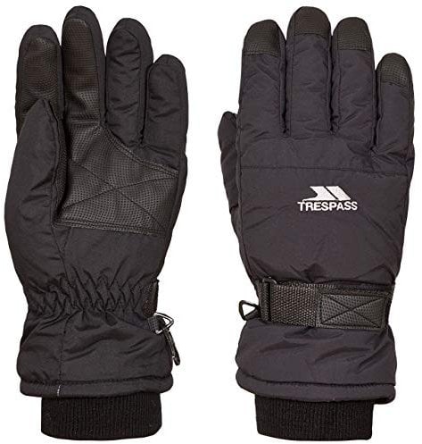 Trespass Mens Womens Ski Gloves Water Resistant Lightly Padded Gohan II