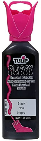 Tulip Tulippfblack Dimensional Textilfarbe 14oz Schwarz, 1.25_Puffy Royal Blue, 37ml (1 Stück)