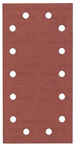 Bosch Professional Schleifblatt für Schwingschleifer Holz und Farbe Expert for Wood and Paint (10 Stück, Körnung 240, C430), Grau, 2608605320