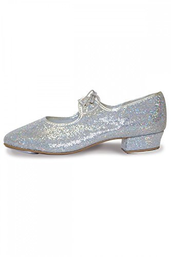 Roch Valley Hologramm Steppschuhe für Mädchen und Damen 40 Silber Hologramm