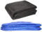 Greenbay 244cm-8FT-6 Stangen Trampolin Sicherheitsnetz Ersatznetz + Federabdeckung Randabdeckung Blau