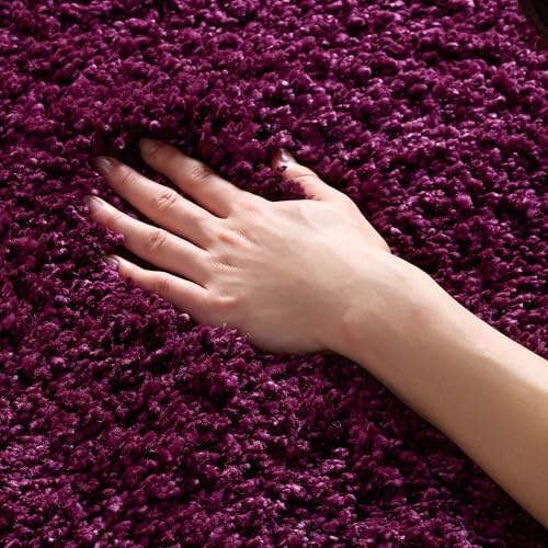 SAFAVIEH Area Rug 3x5 - California Shag Collection - Purple, Non-Shedding & Easy to Clean, Ultra Plush Thick Pile, Ideal for Living Room, Bedroom, Dining Space (SG151-7373)