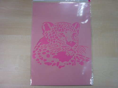 Efco Schablone Leopard/1 Design DIN, Kunststoff, transparent, A 4