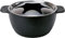 Kisag - Cacerola para fondue , 1,7 L, diámetro de 18 cm, color negro