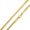 Materia 925 Silber Schlangenkette Gold - Damen Halskette vergoldet 1mm Kette K126-40cm