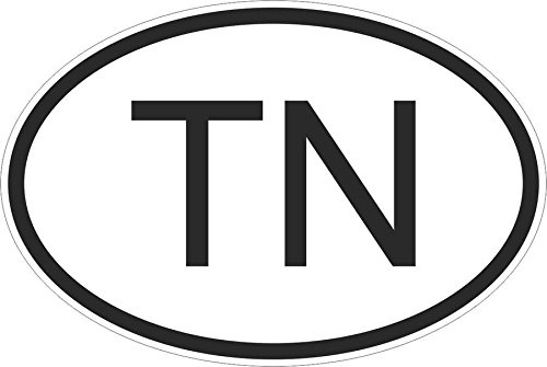 Flag Stickers oval Country code Car Motorcycle Tunisia Tunisian tn