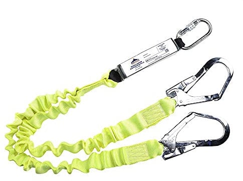 Portwest FP52YER Cordino Doppio Elasticizzato con Assorbitore di Energia, Giallo