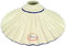 fd-bolletta arredamento e illuminazione Lampenschirm, keramik lampenschirm blauem Rand vf8 Maße: Höhe 9,5cm, Ø Teller 28cm