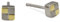 Boccia Damen-Ohrstecker Titan Quadr. (Pr) Gp Pol/Sat 0518-03