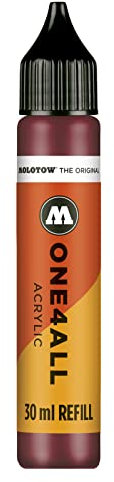 Molotow ONE4ALL Refill Acryl, Farbe 086 burgundrot 30 ml, Nachfülltinte für Permanentmarker