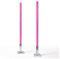 AMABIENTE classic - Eckige Stabkerze | einzigartige Form | 40 cm Höhe - 12 Stunden Brenndauer | 2 Stück | präzise Handarbeit | rußfreies Abbrennen & ruhiges Flammenspiel - pink