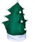 Alsino Lustige Weihnachtsmütze | Nikolausmütze als Tannenbaum | Höhe: 35 cm | Einheitsgröße für Erwachsene | Weihnachtsbaum Mütze | Farbe: grün 113