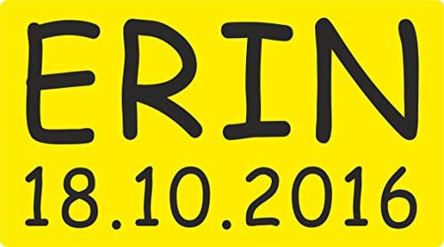 FSSS LTD ENGRAVED NUMBER PLATES FOR CHILDRENS LITTLE TIKES COZY COUPE RIDE ON TOYS (YELLOW) plate