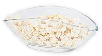 25 Rosen - 15mm - Deko Rosen Röschen - Satinrosen | Beige