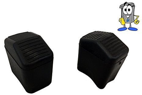 KetoPlastics LADDER FEET - Pack of 6, 30mm x 20mm, Black Rubber