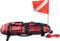 Cressi Erwachsene Signal Board Tauchen Boje, Fluoreszierend Rot/Weiß/Schwarz, Adult