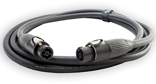 Tour Grade NL8 Speakon Lead (8x4mm) Van Damme Black Series Speaker Cable (10m)
