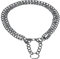 Trixie 2242 Zug-Stopp-Kettenhalsband, zweireihig, verchromt, 40 cm/2,0 mm