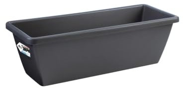 Elho Barcelona Trough 50 - Fioriera per Balcone esterno - Ø 49.8 x H 16.0 cm - Nero/Anthracite