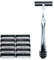 Super Safety Razors Alle Metall-Trac 2 (Trac Ii) G2, GII Gillette Kompatible Rasierer und 10 Taconic Shave Twin Blade-Cartridges