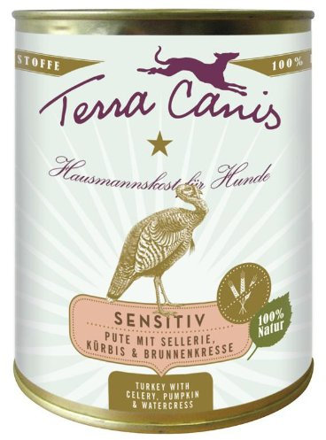 Terra Canis | Pute mit Sellerie, Kürbis und Brunnenkresse, getreidefrei | 6 x 800 g