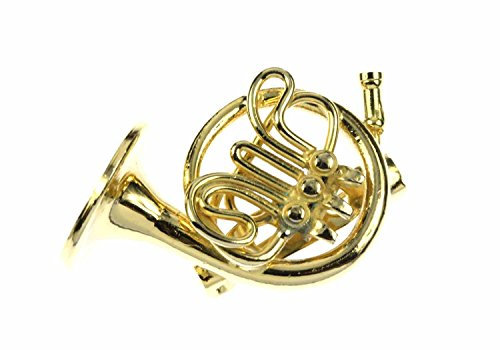 Miniblings Horn Brosche Hornbrosche Pin Anstecker Hornist + Box - Handmade Modeschmuck I Anstecknadel Button Pins