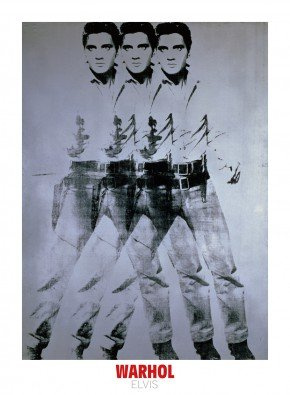 Art-Galerie Kunstdruck/Poster Andy Warhol - Elvis,1963 Triple - 66 x 90cm - Premiumqualität - Made in Germany