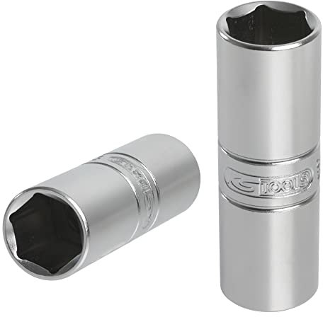 KS Tools 922.3847 - Douille bougie 3/8'', 16 mm - Version longue - Gamme ULTIMATE® - En Chrome Vanadium - Finition satinée