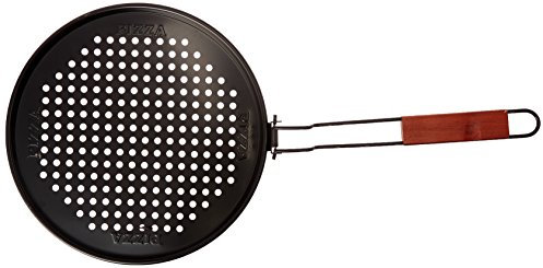 Charcoal Companion Pizza-Grillpfanne, schwarz, 33.91 x 32.79 x 5.21 cm, CC3060