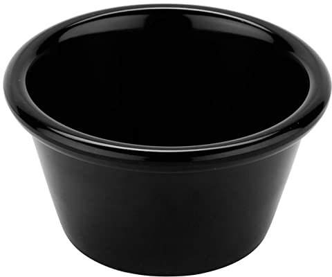 G.E.T. Enterprises S-630-BK 3 oz. Ramekin, Break Resistant, Melamine, black (Pack of 12)