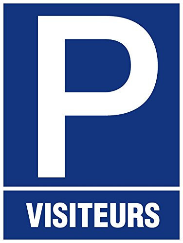 Panneau Parking visiteurs - Rigide 330x400mm - 4181028