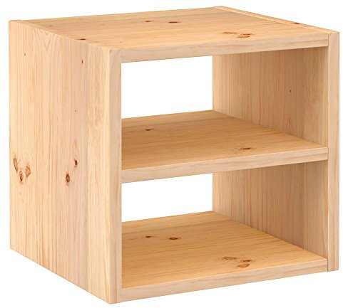 ASTIGARRAGA KIT LINE DMC12099 Modulares Regal, 1 Eimer + Zwischenboden Serie Dinamic Tiefe 33 cm Kiefer massiv, Bunt, 175x76.7x43 cm