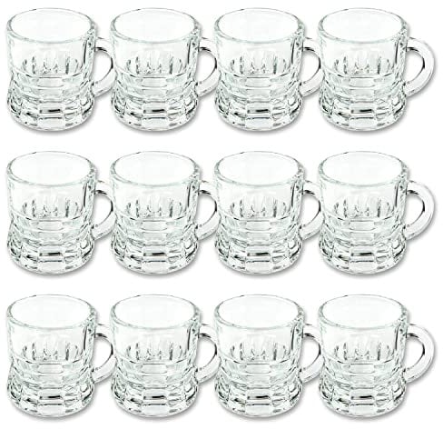 Schramm® 12 Stück Schnapsgläser Schnaps Shot Gläser Bar Stamper Kurze 3cl Stamperle 12er Pack