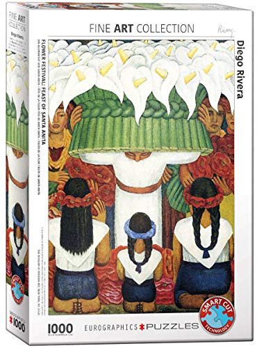 Eurographics, Diego Rivera Flower Festival-Puzzle, 1.000 Teile, mehrfarbig