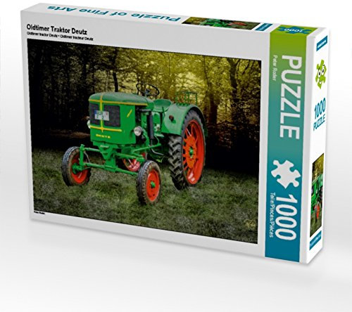 CALVENDO Puzzle Oldtimer Traktor Deutz 1000 Teile Puzzle quer | Lege-Größe cm Foto-Puzzle für glückliche Stunden