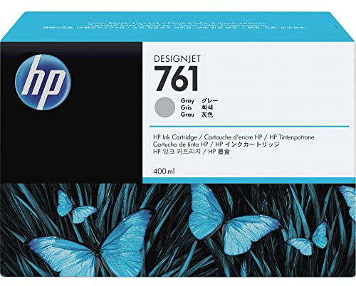 HP 761 Grau, Original Druckerpatrone | Tinte für DesignJet T7100, T7200, 400 ml (CM995A)