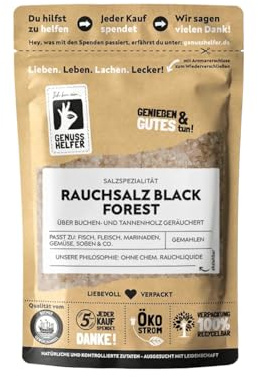 Bremer Gewürzhandel Rauchsalz Black Forest, deutsches Rauchsalz, Salz mit Raucharoma, 100g