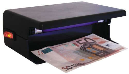 Geldscheinprüfer für 230V Tischgerät mit UV-Neonlampe, Geldscheinprüfgerät