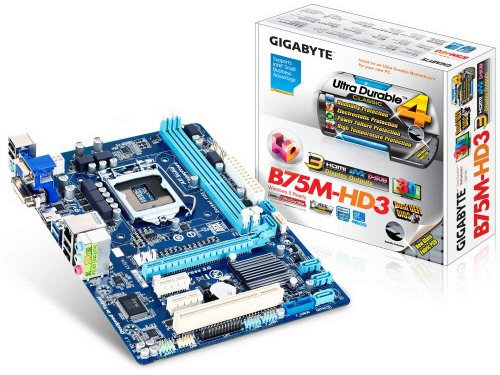 Gigabyte GA-B75 M-HD3 (REV. 1.0) Intel B75 LGA 1155 (Socket H2) Micro ATX Motherboard