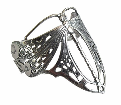 Armspange Armreif 925 Silber Libelle Jugendstil