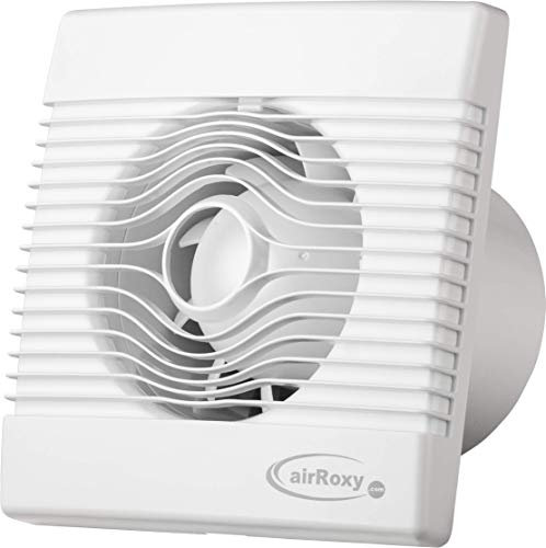 Premium Badventilator mit Zugschalter Badlüfter Lüfter Ventilator Deckenlüfter weiß Front Ø 100 mm 10 cm premiumPS Wandlüfter Ventilator Einbaulüfter Bad Küche