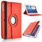 TechDealsUK Custodia a libro in pelle con supporto girevole a 360° per Samsung Galaxy Tab 2 10.1 P5100 P5110, colore: Rosso