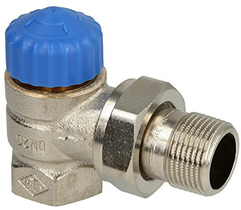 Heimeier Thermostat-Ventilunterteil 3/8 Eck vernickelt 2241-01.000