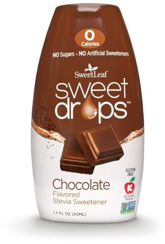 SweetLeaf Stevia Drops Liquid Sweetener, Chocolate - 1.7 Fl Oz, Pack of 1
