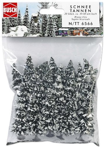 Busch BUE6566 6566 20 Schneetannen N/TT
